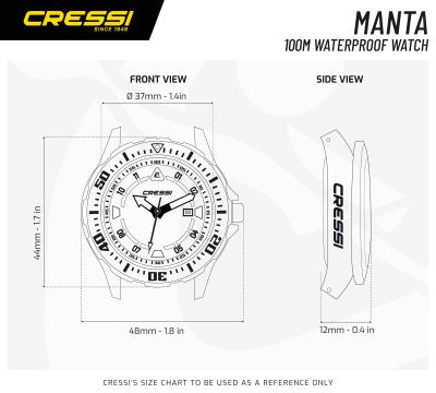 Часы Cressi MANTA WATCH 100m BLACK RED