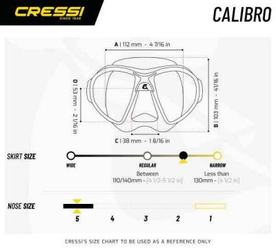 Маска CALIBRO Cressi