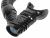 Набор БАРРАКУДА (маска+трубка) черный силикон, синяя рамка SARGAN