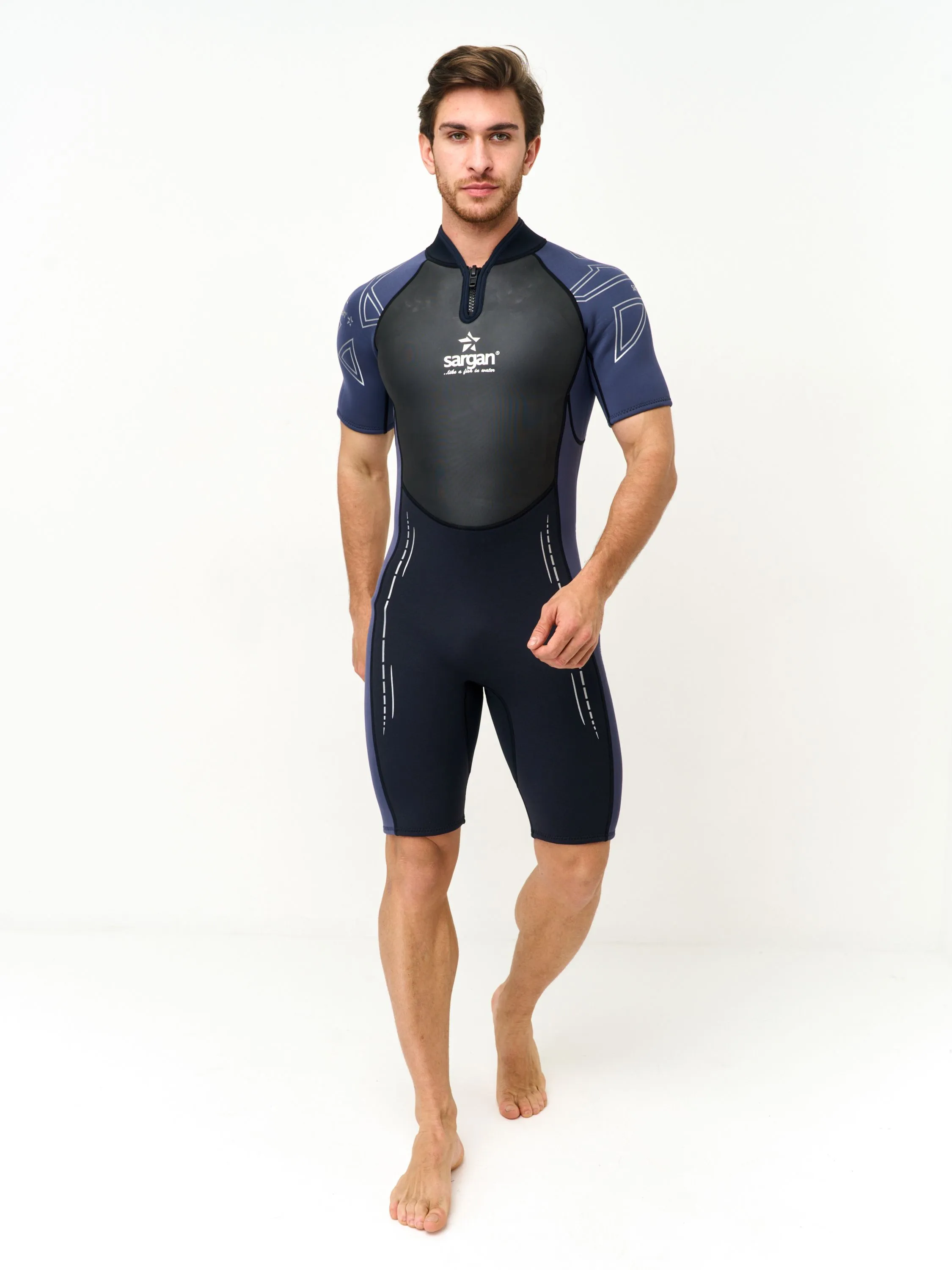 Гидрокостюм "NERO 2.0" Shorty men черный/серый 3 mm