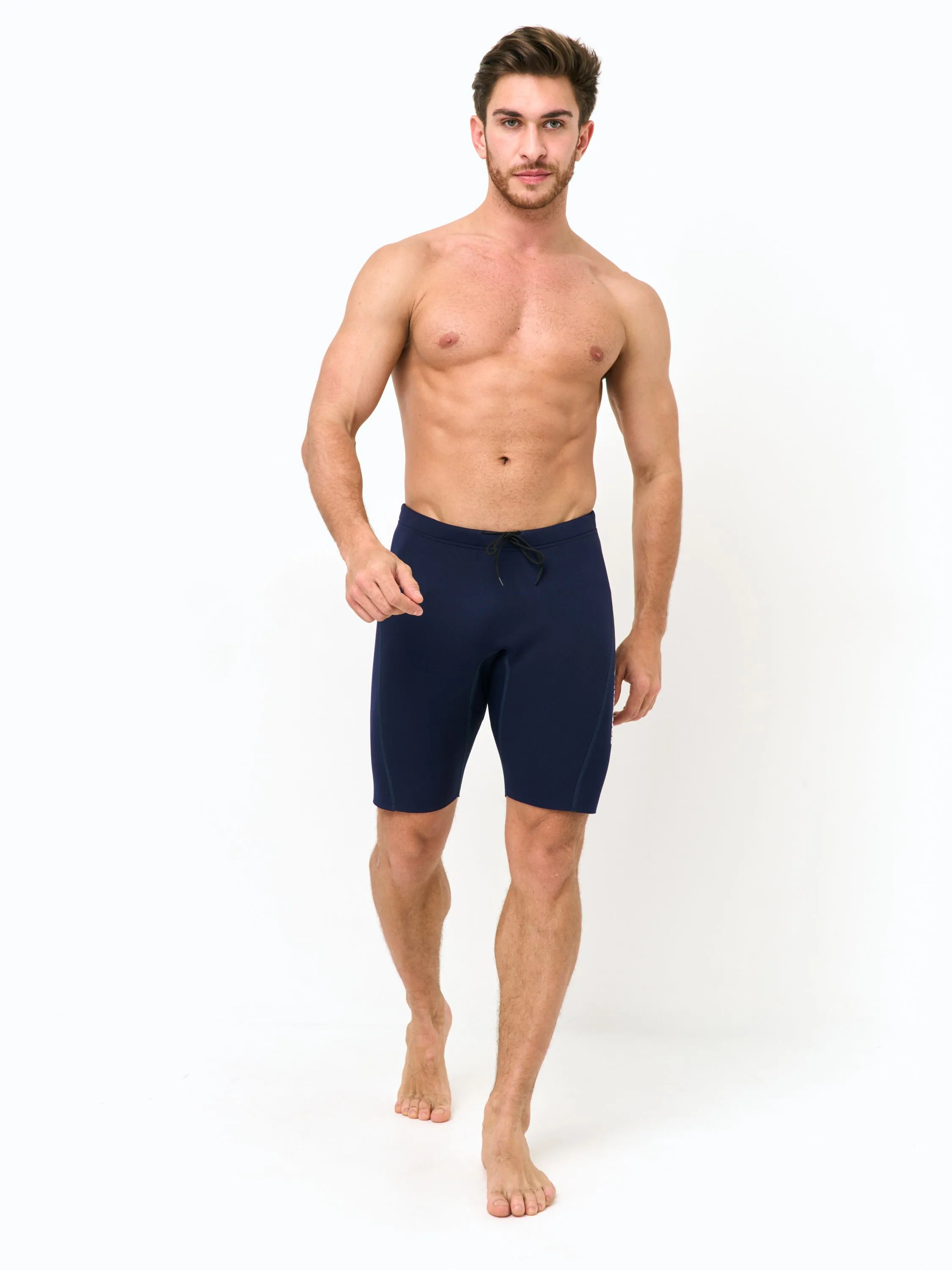 Шорты неопрен SARGAN Sport 1040/BL, на затяжке, мужские, 2мм, синий