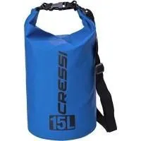 Гермомешок CRESSI с лямкой DRY BAG  синий 15 литров, Cressi